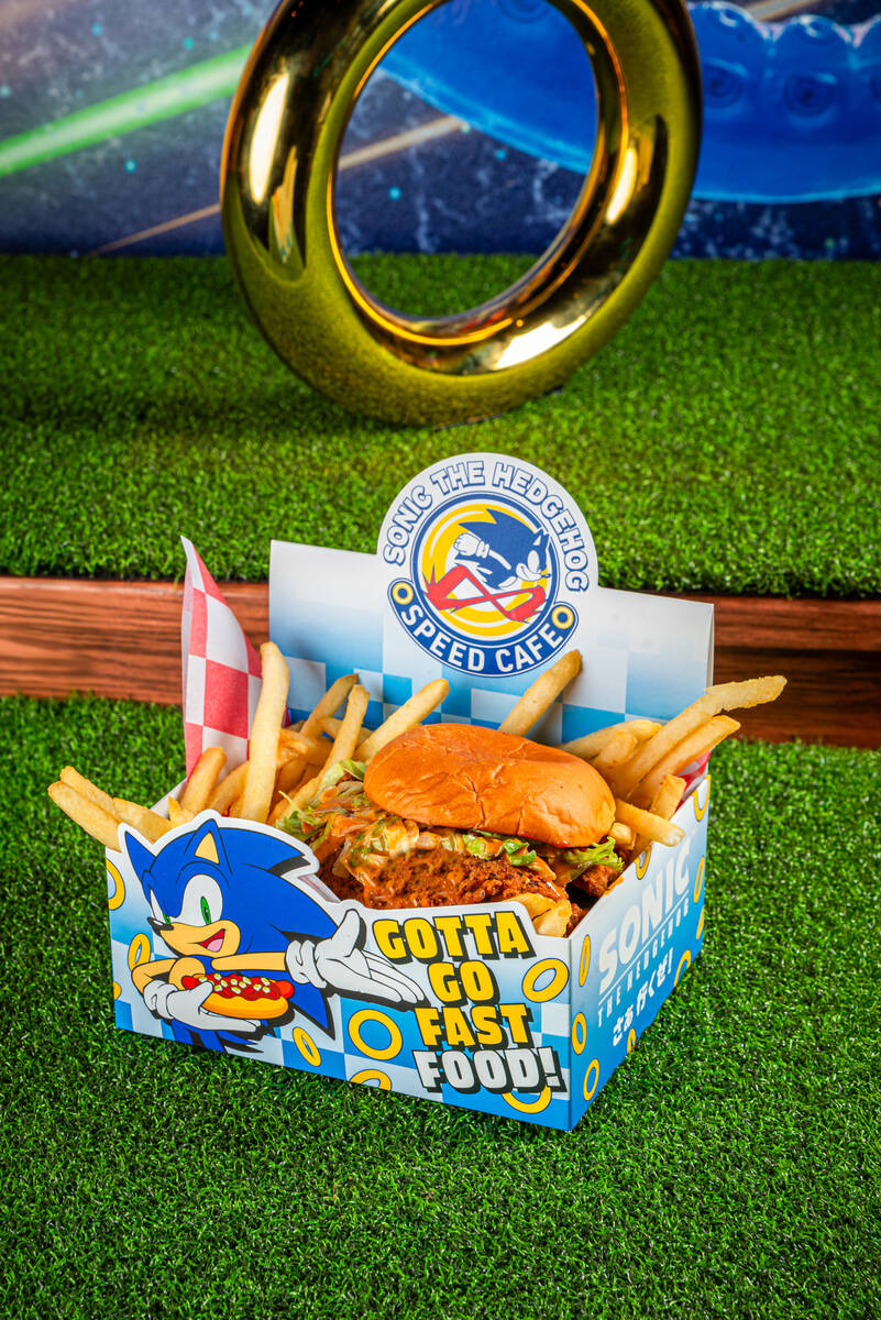 Knuckles Sandwich from Sonic the Hedgehog Speed Cafe that is popping up starting in mid-October ...